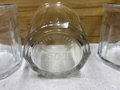 VTG Luminarc 500ml Clear Working Glass 10 Panel Tumbler Set of 4 Replacement
