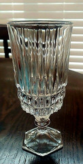 Fostoria Heritage Lead Crystal Footed 10 oz Iced Tea / Water Glasses, Set Of 8