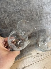 Libbey Arby’s Set Of 2 Christmas Glasses Winter White Frosted Pine Tree