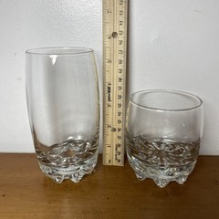 Bormioli Rocco Galassia Drinking & Rocks Glasses Tumblers Italy Italian Set Of 7