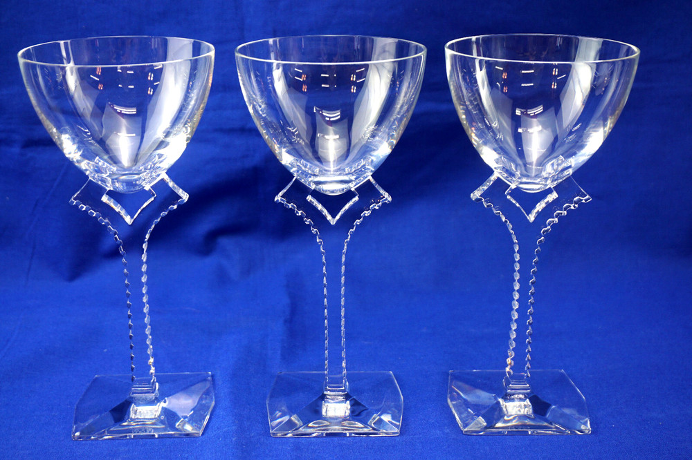 Baccarat Oxygene (3) Water Goblets, 7 1/8″ (G10)