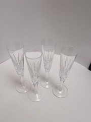 4 Caldas By Atlantis Champagne Flutes 8.75″