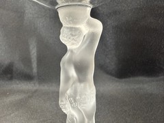 Bacchante Frosted Nude Stem Champagne Tall Sherbet Glass 5 3/4″ Mid Century VTG