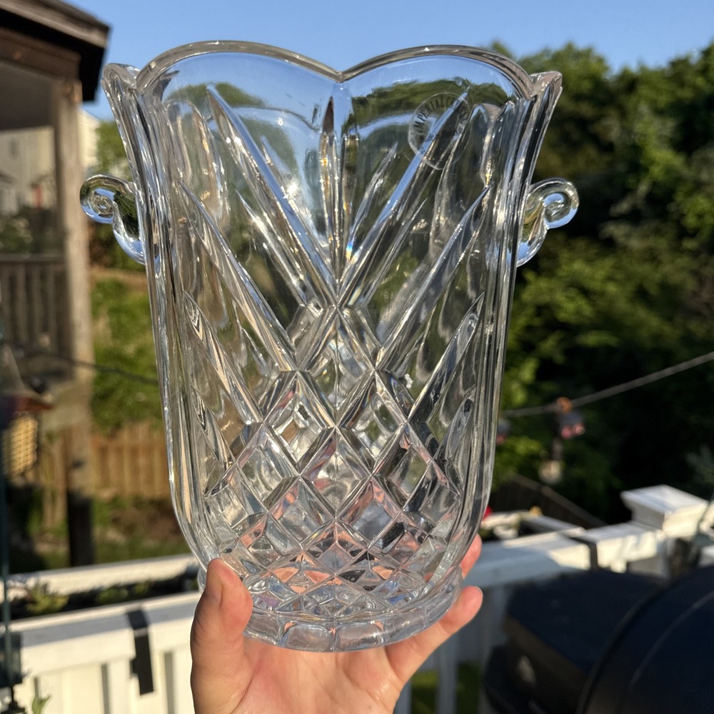 24% Lead Crystal Wine /Champagne Cooler by Imperial Crystal – Made in Slovakia