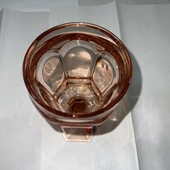 Fostoria Wine Goblet-Peach PinkVTG 1983-1986-chipped Slightly- For Showcase Only