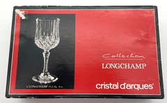 Longchamp Cristal D’arques Glasses; Set of 4; 6oz