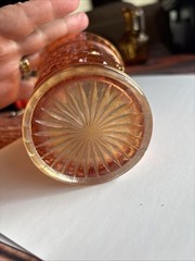 Vintage Imperial Marigold Carnival Glass Lustre Rose Tumbler Water Glass