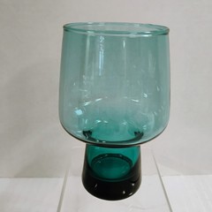 Vintage Turquoise Drinking Tumbler 5.5″ Barware Excellent!