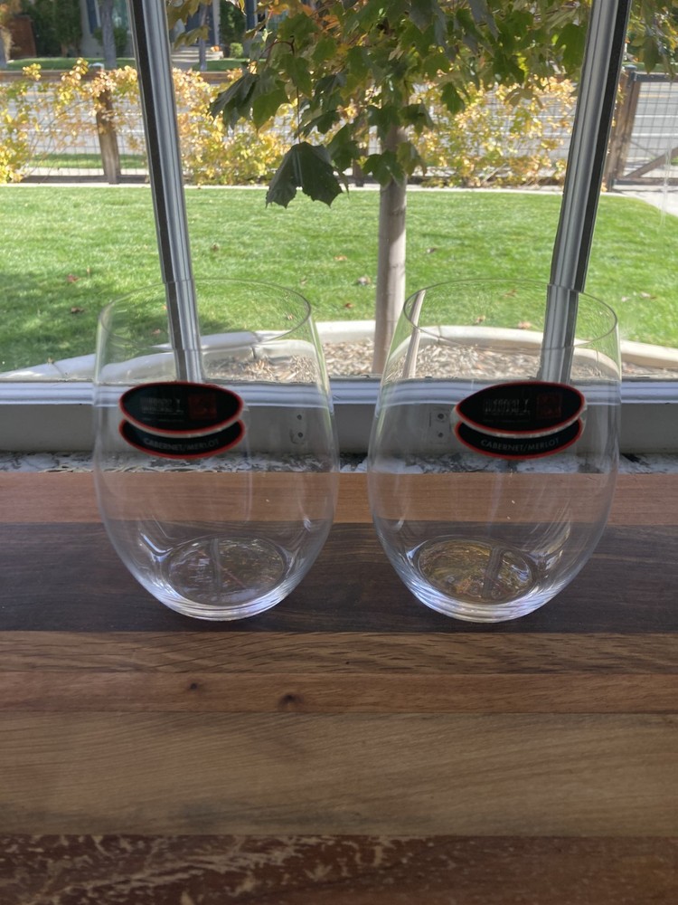 Reidel Set Of 2 «O» Stemless Wine/Tumbler Cabernet Glasses
