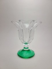 Goblet Ice Cream Glasses for Sundaes (Base colors: Clear, Yellow, Blue, Green)