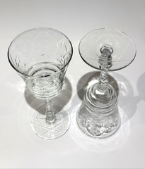 Set of 2 Libbey Rock Sharpe Normandy 3005 Stem 7-7/8”T Water Goblets