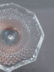 French Baccarat Pressed Flint Glass Diamond Sand Pattern Water Goblet Circa 1840
