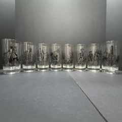 Set of 8 American Revolution Bi-Centennial Glass Tumblers