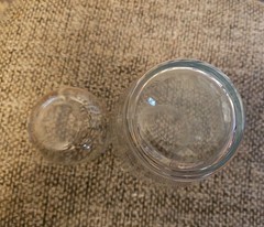 Vintage Bedside Water Carafe Glass Set Etched Floral Tumbler Lid Set