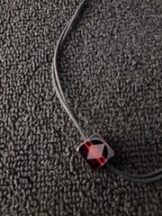 Baccarat Mod1 Red Square Necklace Collar In Crystal