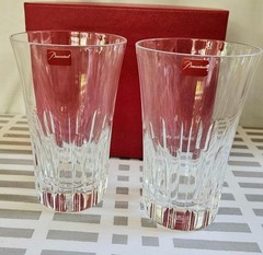 Baccarat Etna Crystal Glass Set of 2 from France