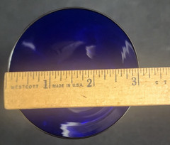Baccarat France Vega Fortissimo Crystal Cobalt Blue 9″ Wine Glass