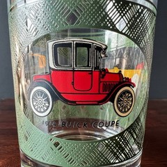 Vintage Libbey Classic Cars Drinking Glass 1914 Cadillac Buick Ford 16 oz