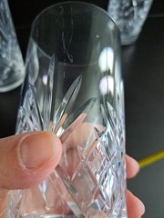 Vintage CRISTAL DE PARIS French Lead Crystal Highball Glasses Tumblers Set of 6