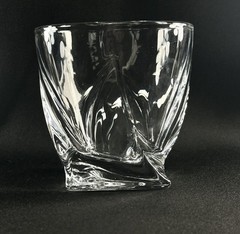 Mikasa Motion Crystal Whiskey Lowball Glasses Double Old Fashion Set Of 4