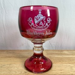 Blackberry Julep Ruby Red Chalice Goblet Stemmed Wine Glass 32oz