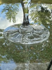 Set Of 8 Webb England Rock Crystal Cut Glass Port Wine Stems C 1900