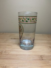Libbey 12 Days of Christmas Glass “Nine Ladies Dancing” 9th Day Drinkware VTG