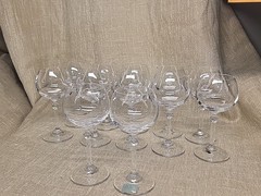 12 Vtg Mikasa Prism Crystal Cordial Sherry SWine Glasses Made in Germany 91502