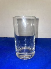 Clear Juice Glass ,Heavy Bottom 4” Tall-2.25” Diameter-6 Oz- Estate Find