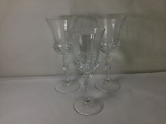MM50 Cristal D’Arques-Durand Water Goblet Valency Wine Glasses-Set of 3 Glasses