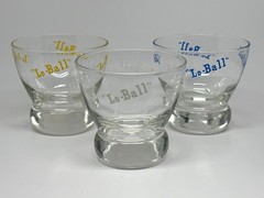 Vintage Eva Zeisel Prestige Lo Ball Cocktail Glasses Set Of 3 6 Ounces MCM