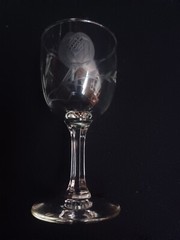 Sasaki Crystal Port Wine Glass Vintage