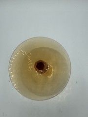 Fostoria 5093 Loop Optic Amber Stem 5 1/8” Champagne Sherbet(s)