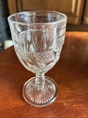 EAPG Jones,Cavitt & Co. #126 Mitred Diamond Points aka Zig Zig Cordial Wine 1887