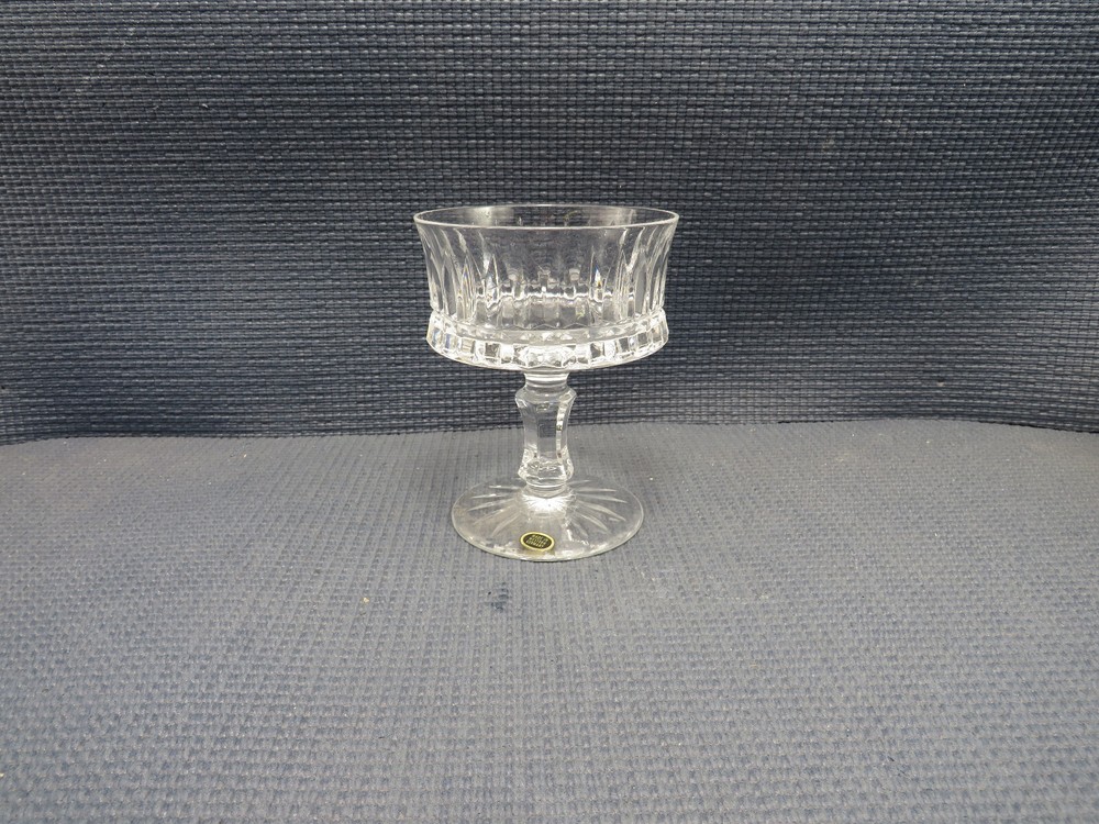 Tiffin Crystal Crescendo Pattern Champagne Sherbet Glass 4 3/8″T