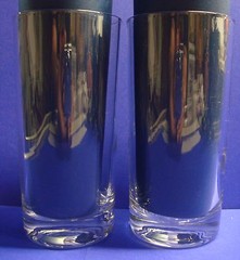 Monogram R MCM Cut Etched 4 Highball Glasses Block Script Vintage Vine Ivy Vtg