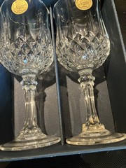 Longchamp Cristal d’ Arques 24% Lead 5.75 oz. Set of 4 Crystal Wine Glasses