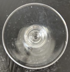 (1) Vintage Libbey Georgian Clear Claret Wine Glass 5” tall Cordials 4 oz Capac
