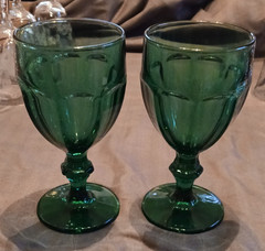 LIBBEY GIBRALTAR DURAHUFF JUNIPER WATER GOBLETS / set of 2