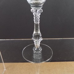 6 Cambridge Glass Elaine 3121 Small Wine Glasses 5-7/8″ Tall 2.5 oz. VGC Etched