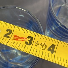 Libbey Glass Company Gibraltar Misty Blue Glasses 6 1/4” Set of 2