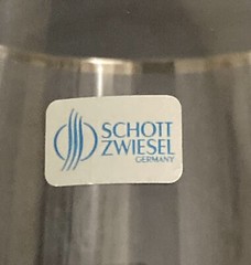 4 Schott Zwiesel Wine Glasses Carisma Platinum Blown Glass Vintage Discontinued