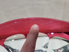 9″ Bowl Cranberry Red Cut to clear Crystal glass Baccarat or Val St Lambert TCPL