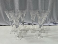 Set of 6- Waterford Crystal Millennium Peace Dove Toasting Flute Champagne Glass