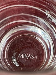 Mikasa Cheers Highball Glass Set of 3 – 19.75 oz Etched Crystal Drinkware 7 1/4”