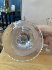 Crystal Goblets with Swirl Pattern and Gold Trim – 7.75″ x 3.5″ – Circleware?