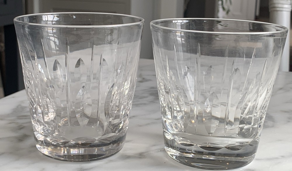 Pair of (2) STUART England HAMPSHIRE Double Old Fashioned 4” Tumbler Glasses