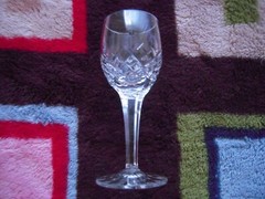  NOS VINTAGE CLEAR CUT CRYSTAL CORDIAL GLASS 1-1/2″ DIAMETER X 4-1/8″ HEIGHT 