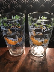 Vintage Ford 1908 Model T Glass Tumbler Automotive Drinking Glass