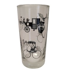 1950s Mid-Century «Carriage» Glassware Libbey Curio Collection Set of 4 Glasses